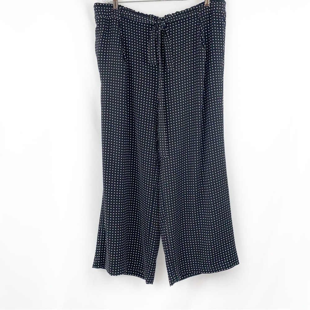 Ann Taylor Factory Black and White Wide-Leg Pants